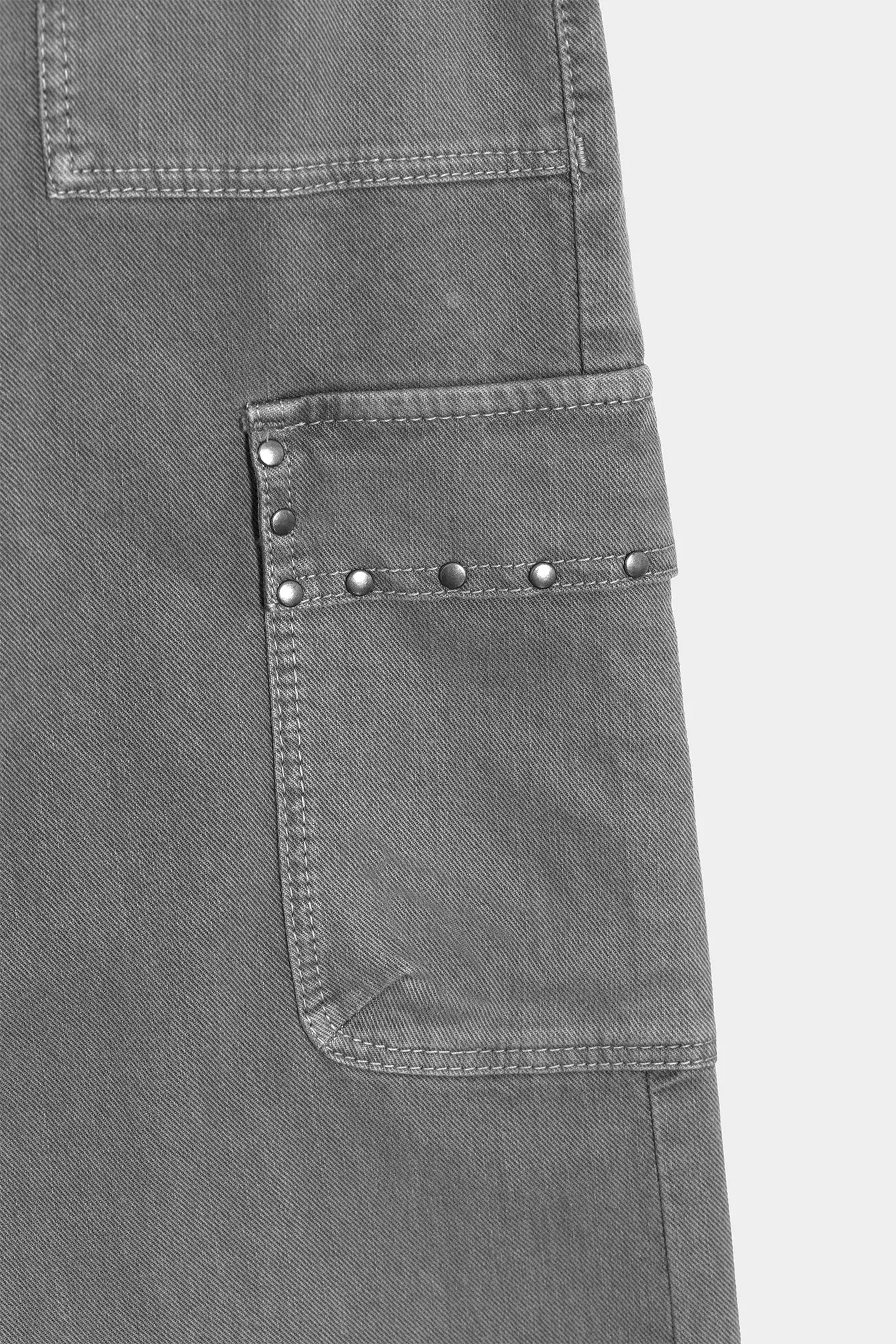 JEANS CULOTTE CARGO TACHAS