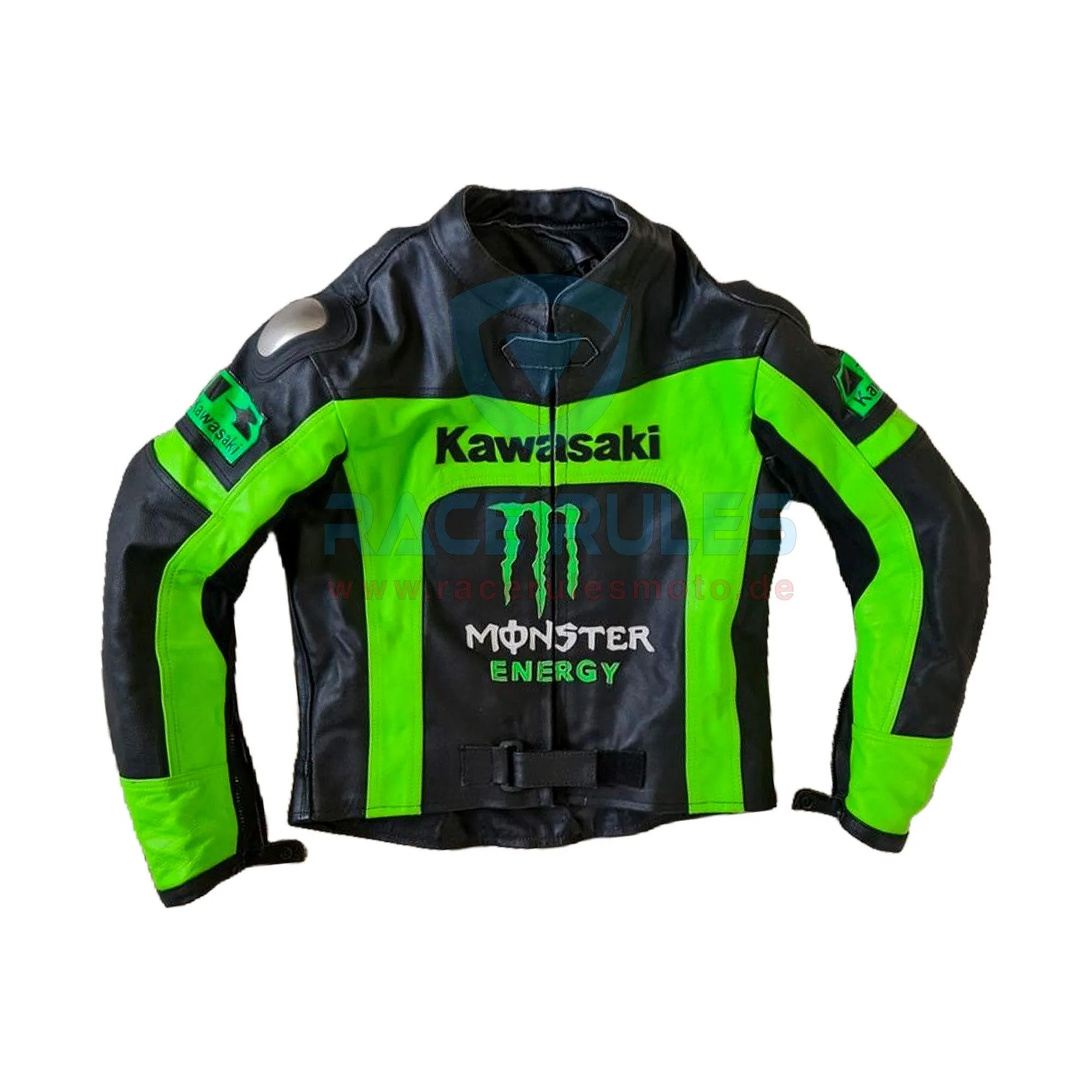 Kawasaki Vintage Leather Motorcycle Biker Jacket