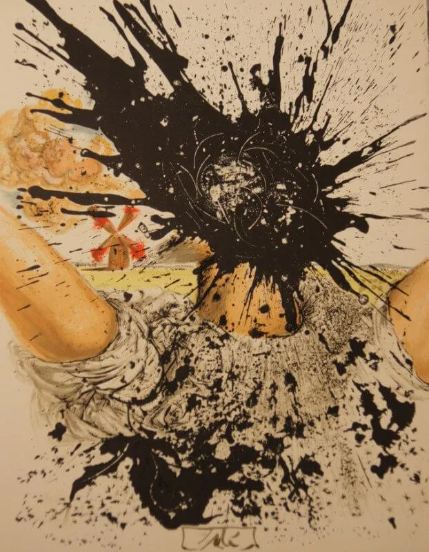 Lithograph From The Catalog of the Graphic Works - (Don Quichotte A La Tête Qui Eclate) By Salvador Dali - Life Size Posters