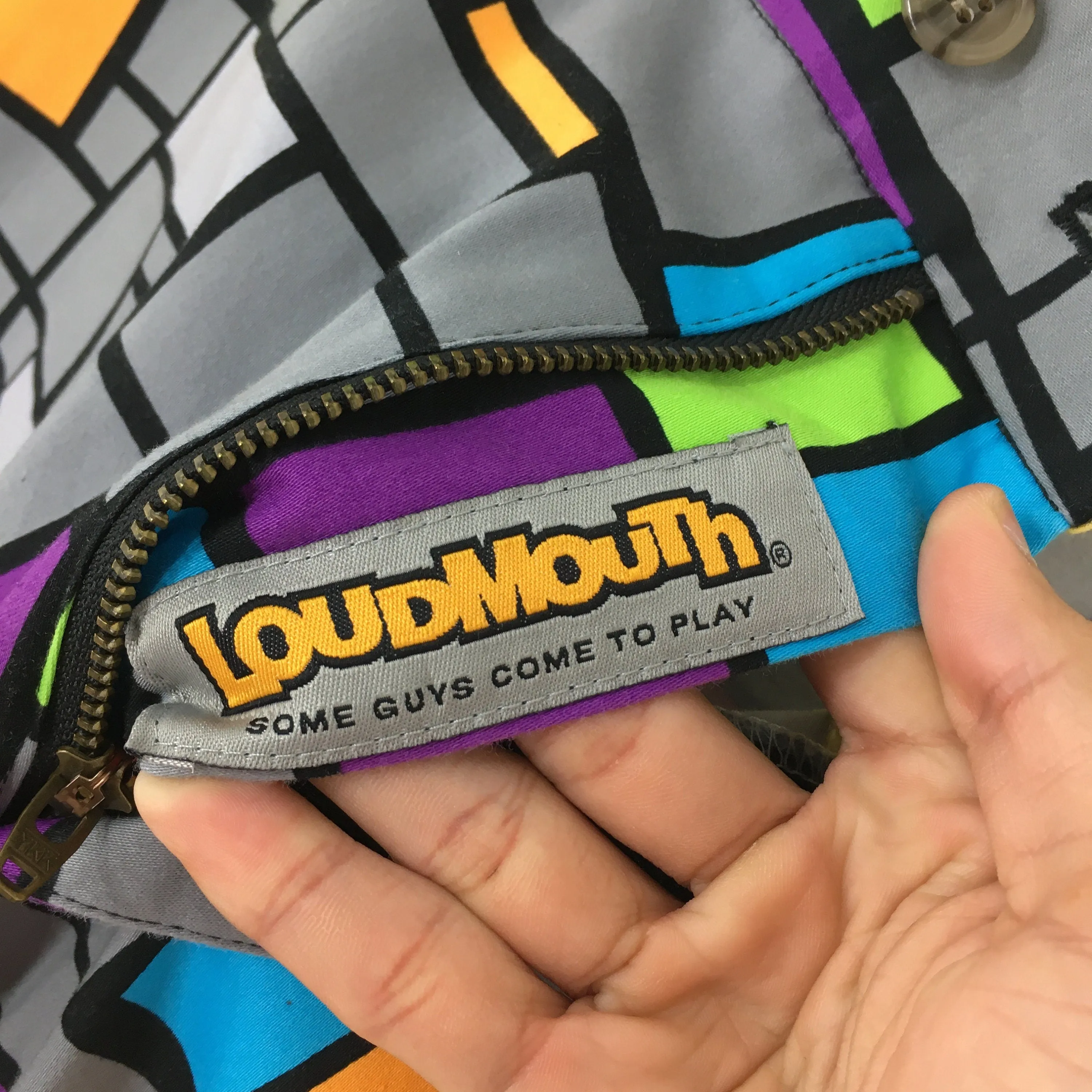 Loudmouth Golf Multicolor Checkered Pants Size 39x28