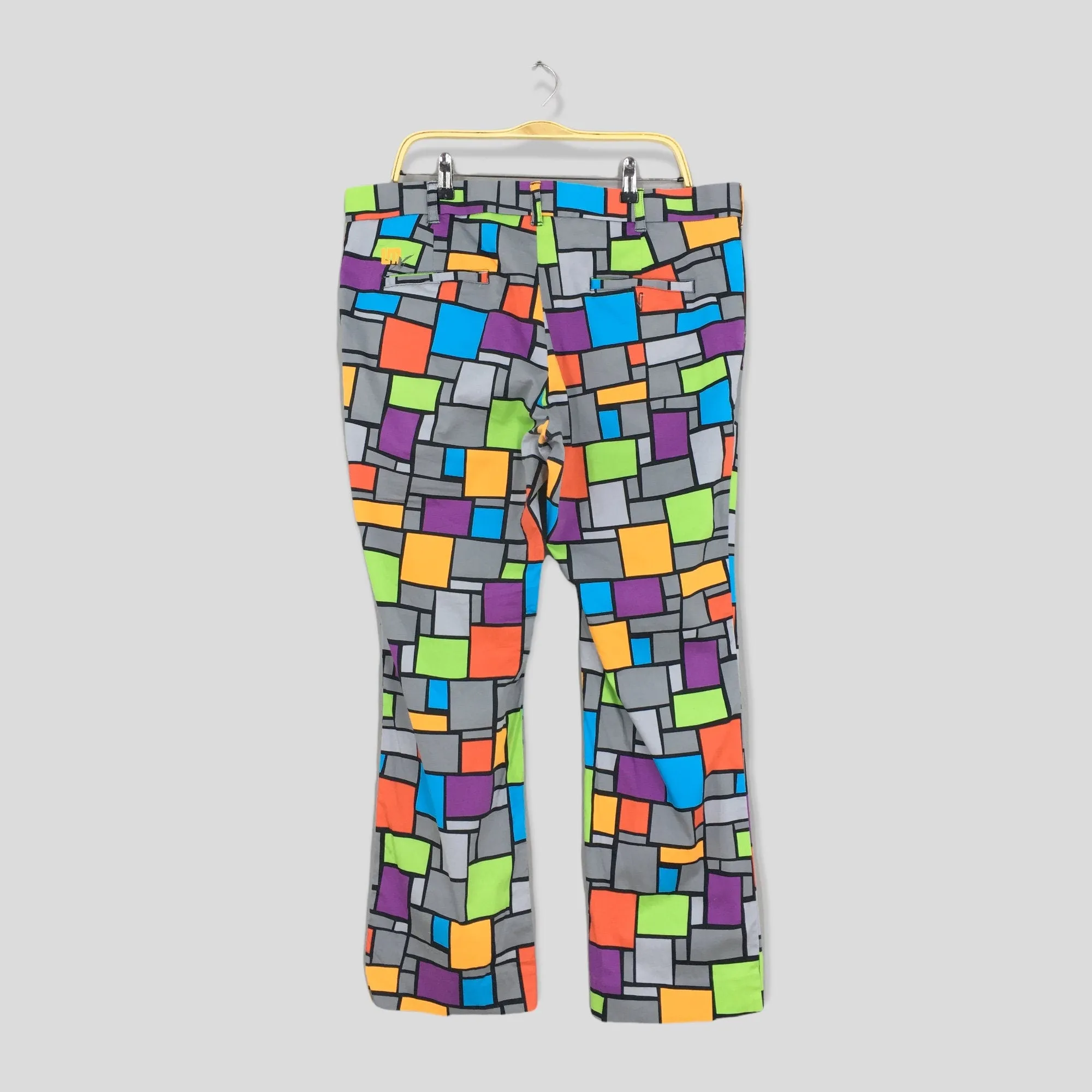 Loudmouth Golf Multicolor Checkered Pants Size 39x28
