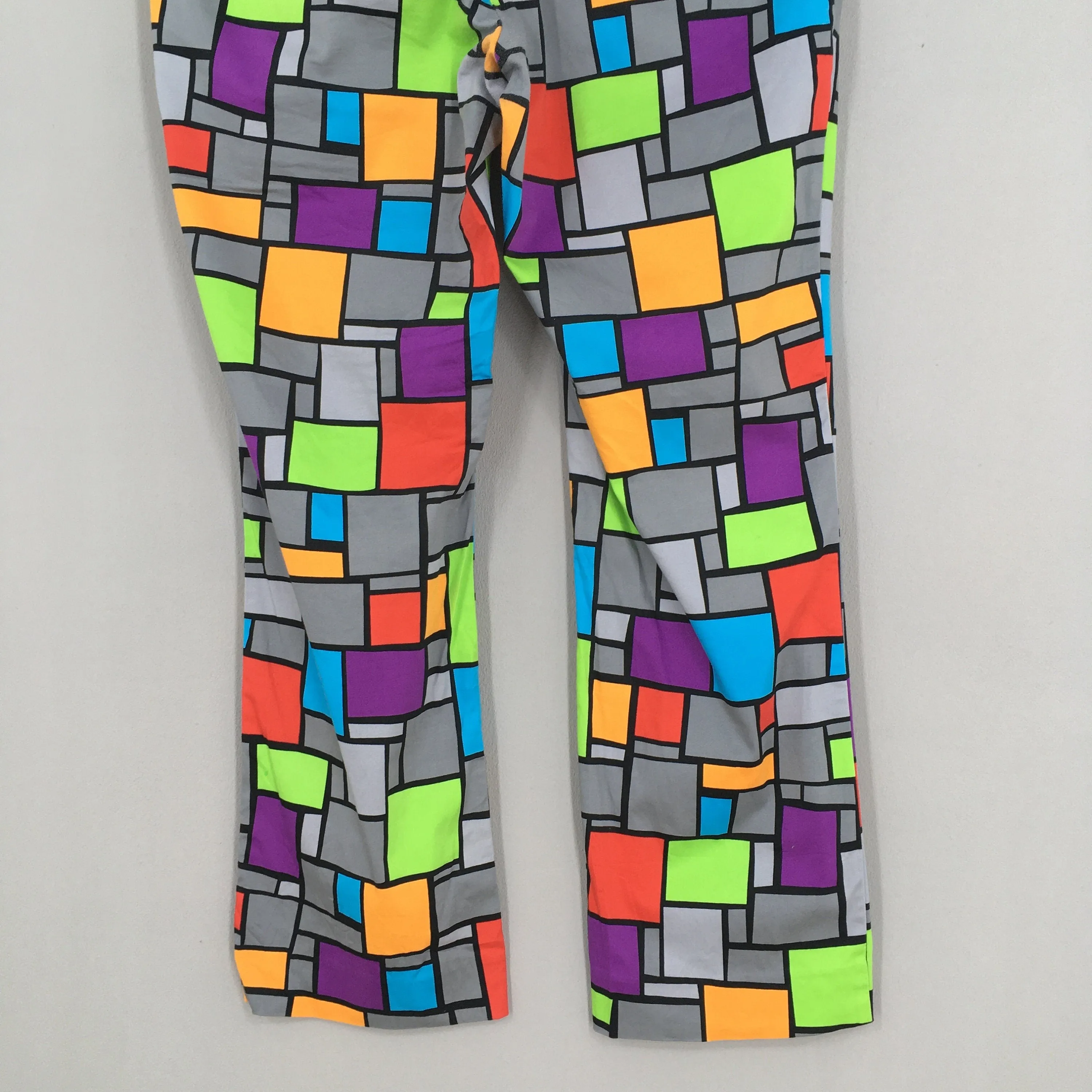 Loudmouth Golf Multicolor Checkered Pants Size 39x28