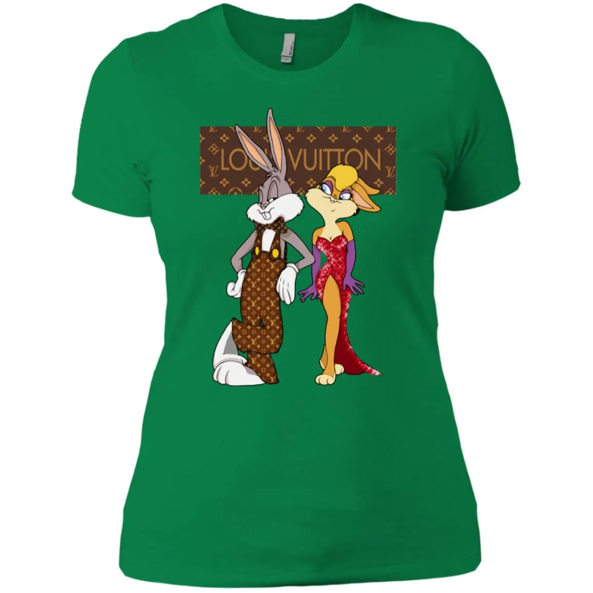 Louis Vuitton Rabbit Love Family T-shirt Women Cotton T-Shirt