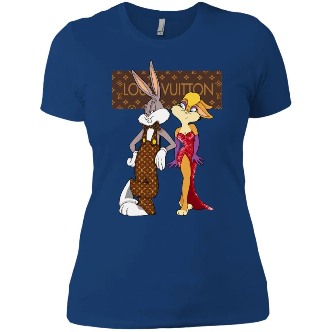 Louis Vuitton Rabbit Love Family T-shirt Women Cotton T-Shirt