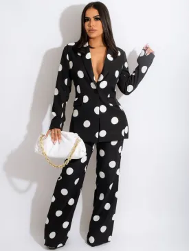 Luna Business Polka Suit