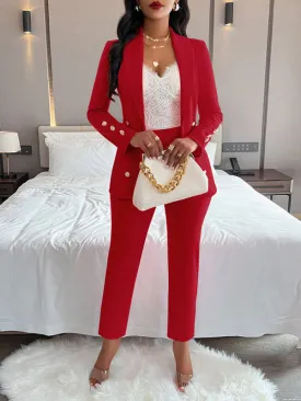 Luna Double Breasted Biz Suit