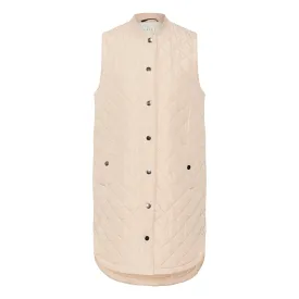 Maria quilted waistcoat long