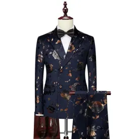 Men wedding dress set presenter dress business casual blazers slim