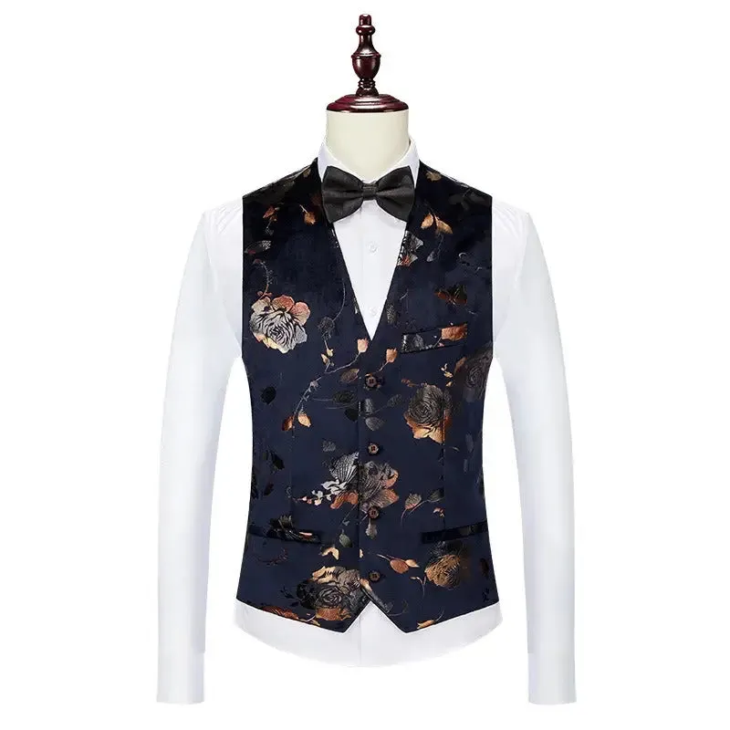 Men wedding dress set presenter dress business casual blazers slim