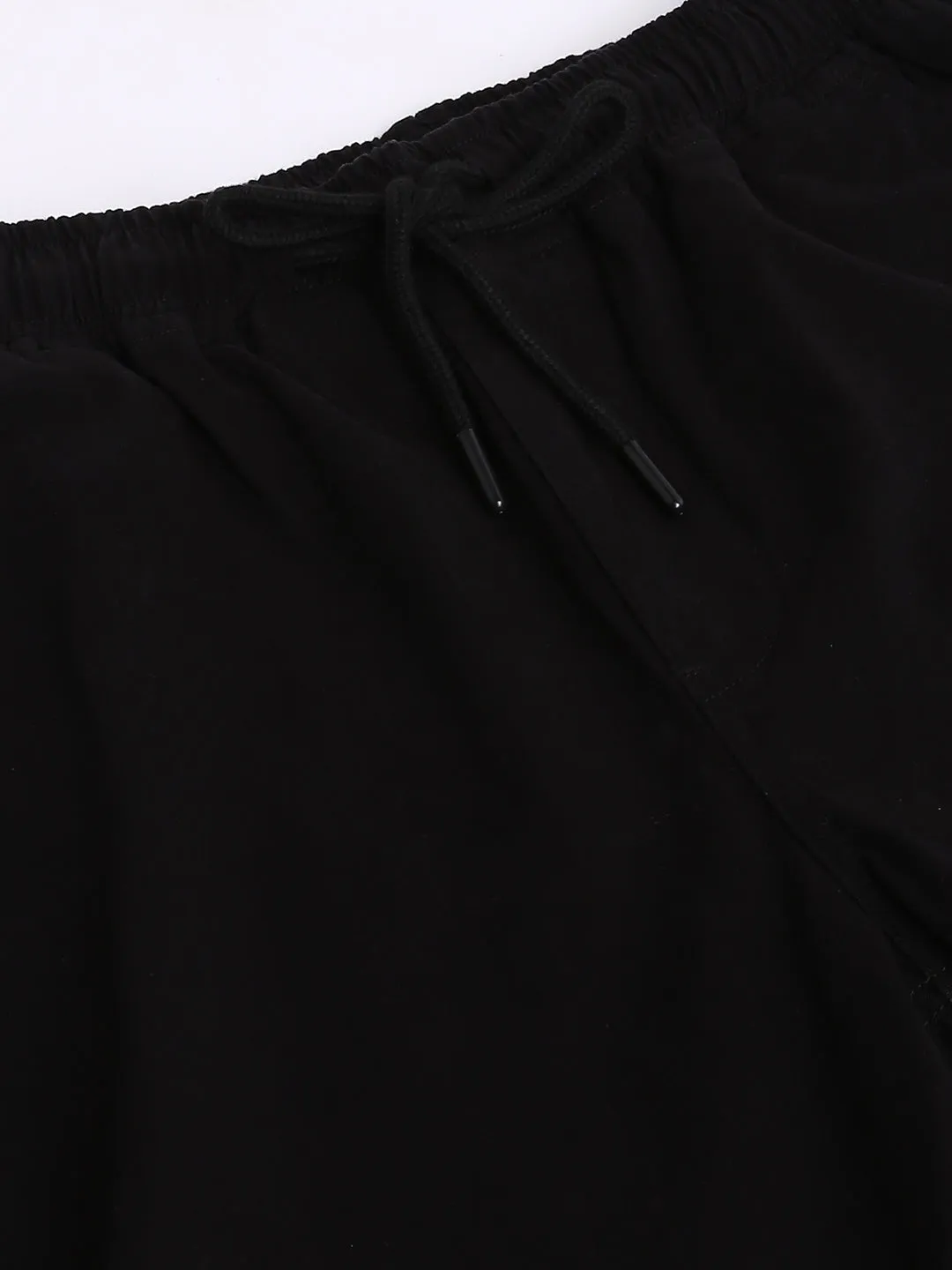 Men's Straight Fit Cotton Joggers (Black)