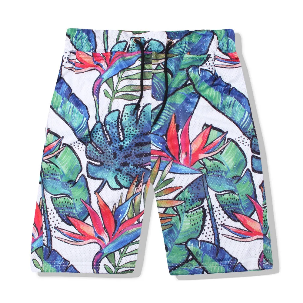 Men's Sweatpants Quick-Drying Men's Floral Pants