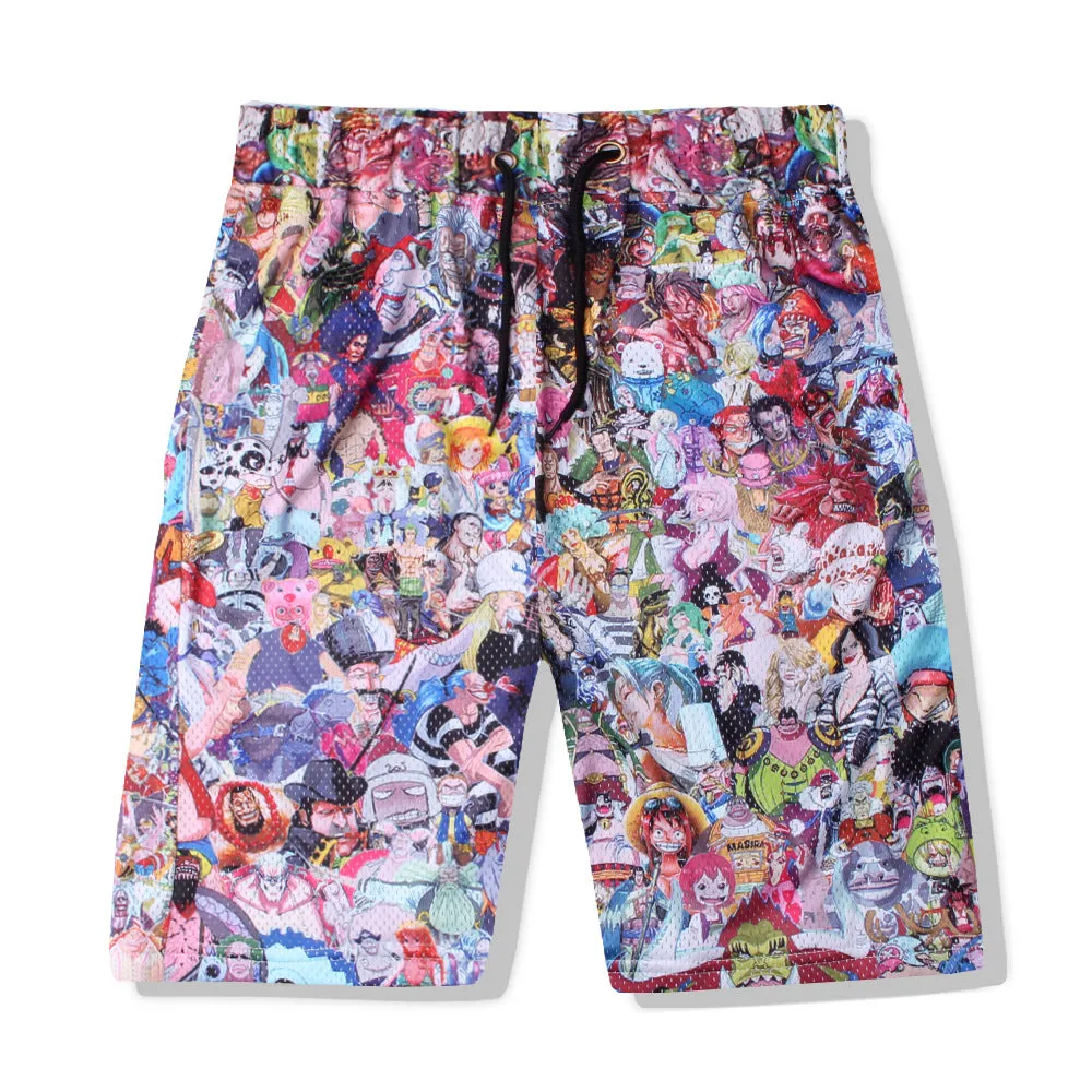 Men's Sweatpants Quick-Drying Men's Floral Pants