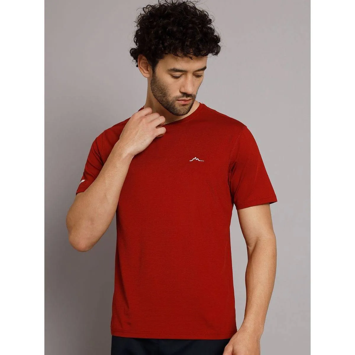 Men's Ultralight Athletic Half Sleeves T-Shirt - Rust