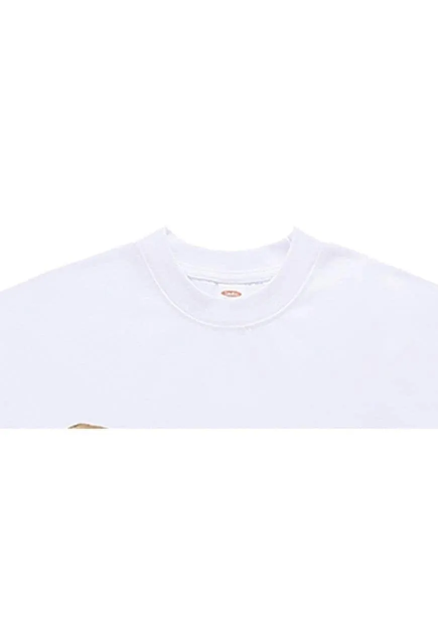 Michelangelo t-shirt art print tee grunge top in white