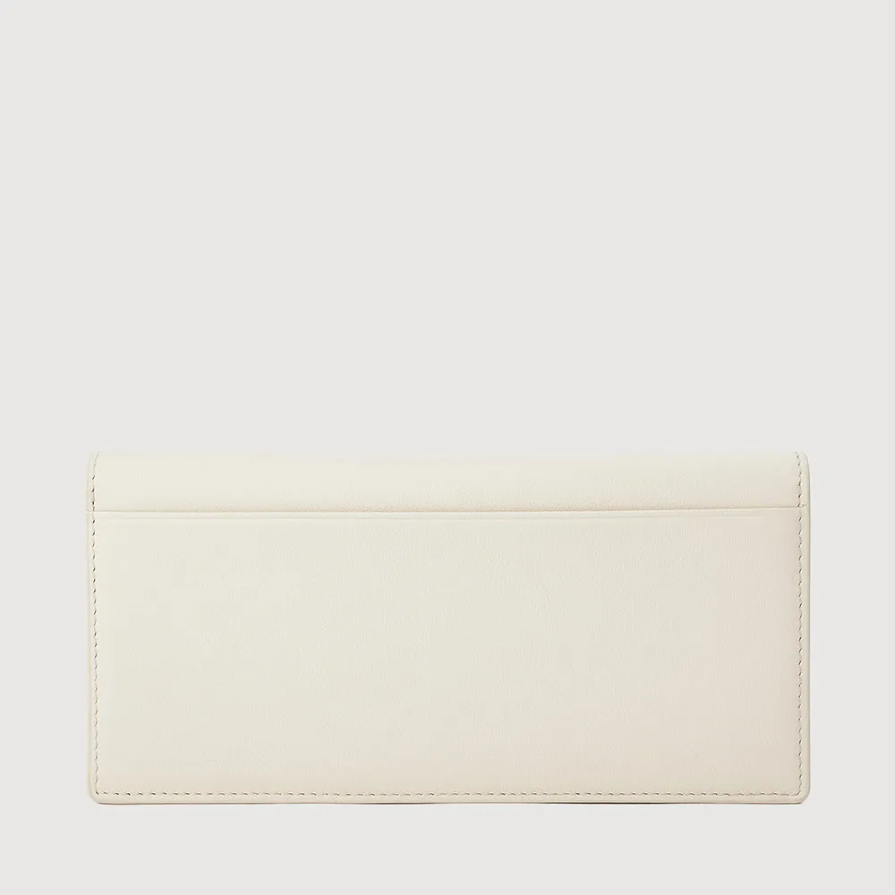 PAN BIFOLD LONG WALLET WITH ZIP COMPARTMENT (BOX GUSSET)