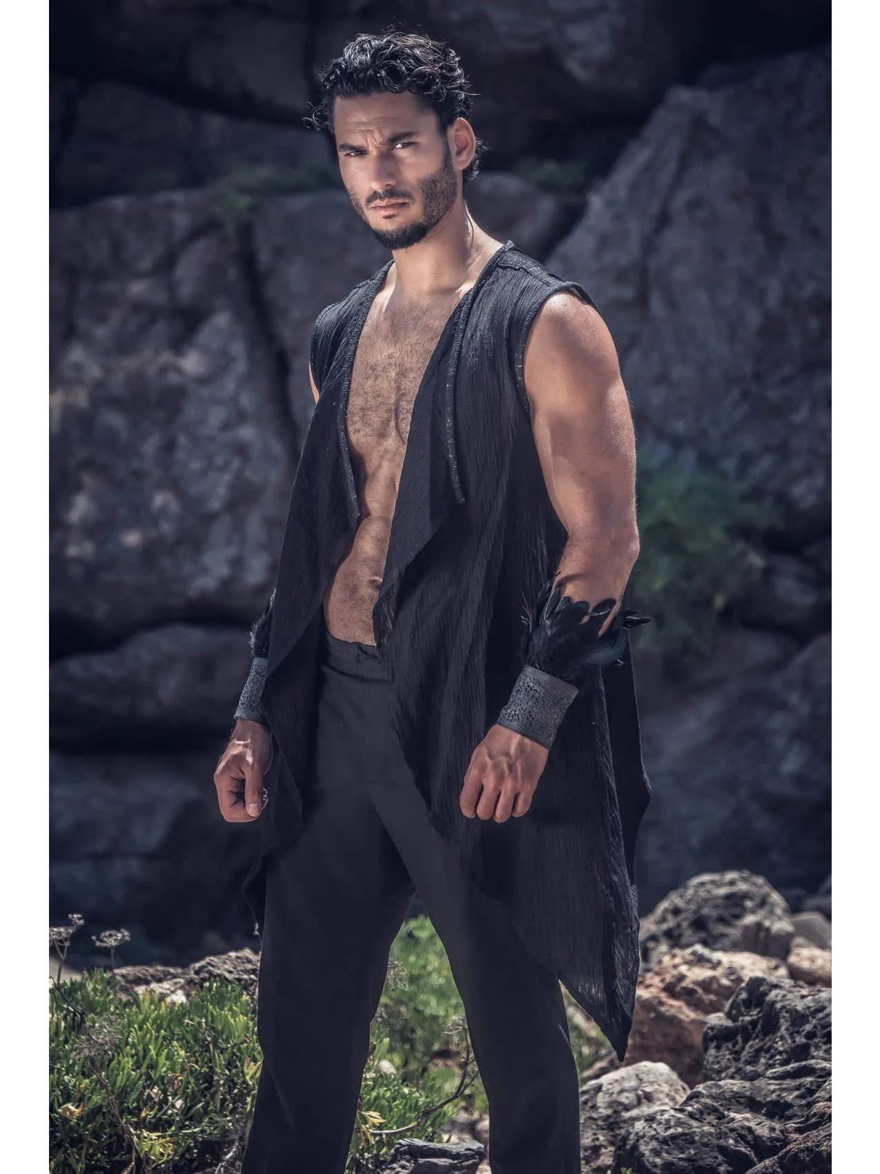 Phoenix Rising Laser Cut Vest