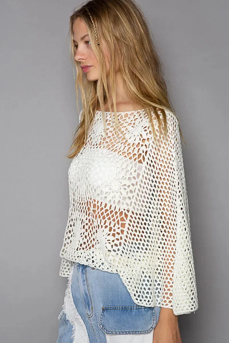 Pol Clothing Inc. Peace and Love Top – Effortless, Oversized Chic