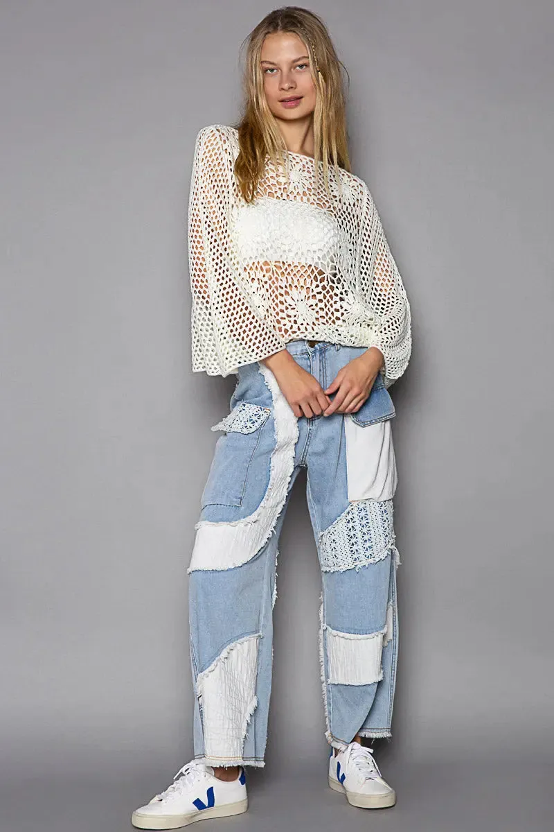 Pol Clothing Inc. Peace and Love Top – Effortless, Oversized Chic