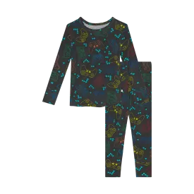 Posh Peanut Basic Long Sleeve kids Gamer Loungewear Pajama & Pants in Posh Player One