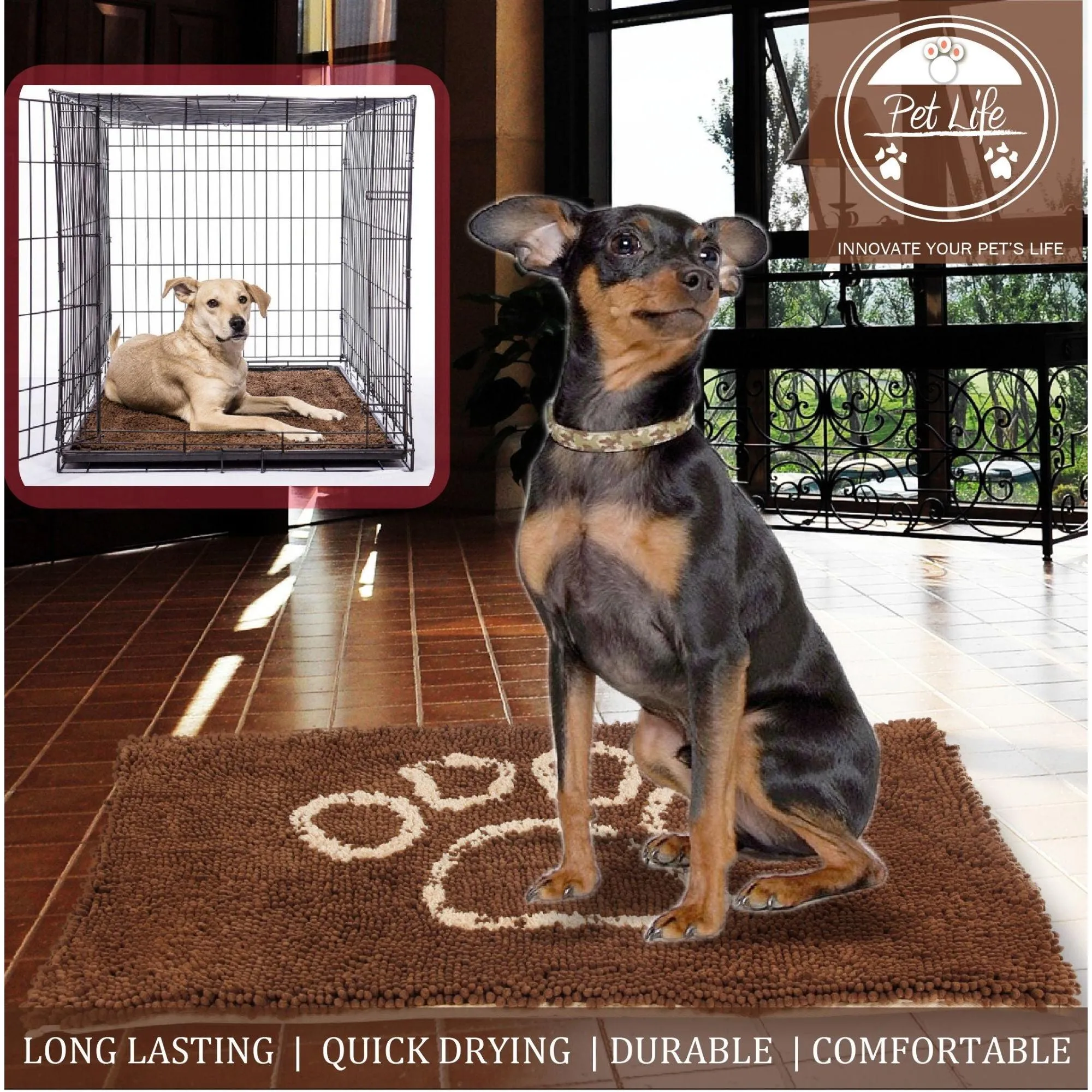 Quick-Drying Dog Mat Comfort