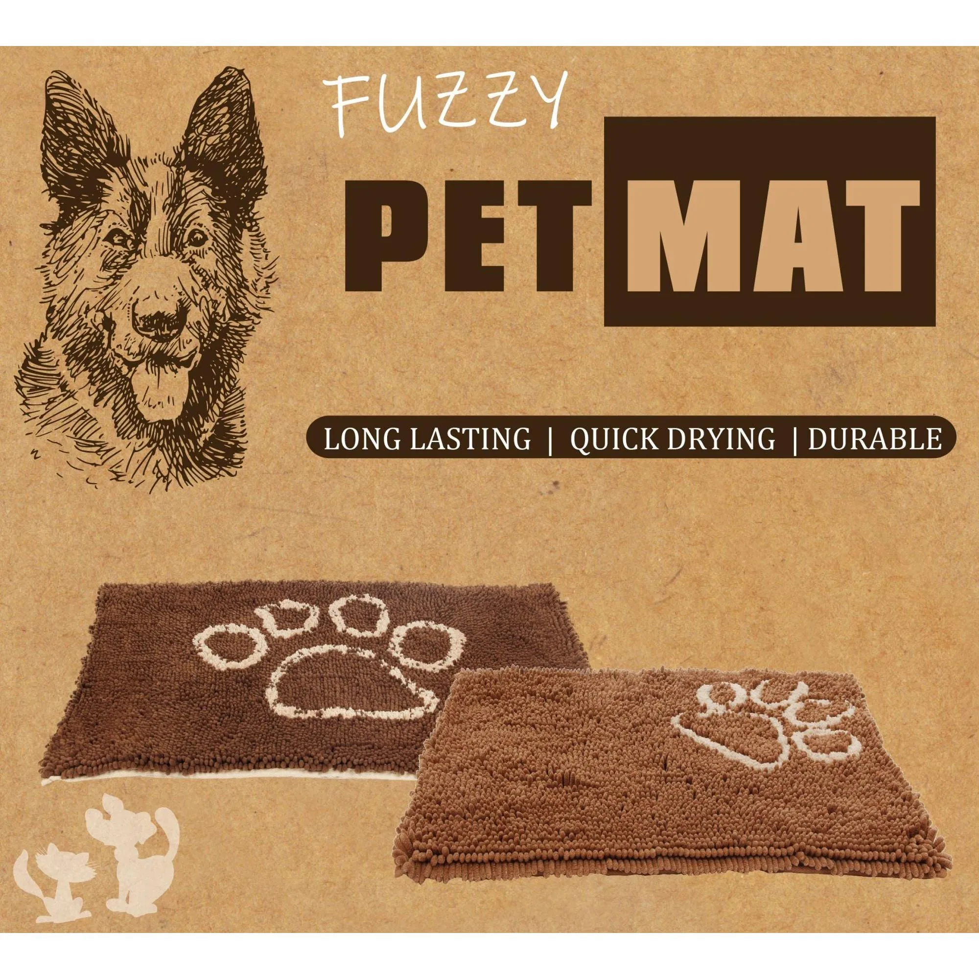 Quick-Drying Dog Mat Comfort