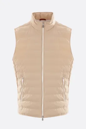 Quilted Stretch Nylon Down Vest