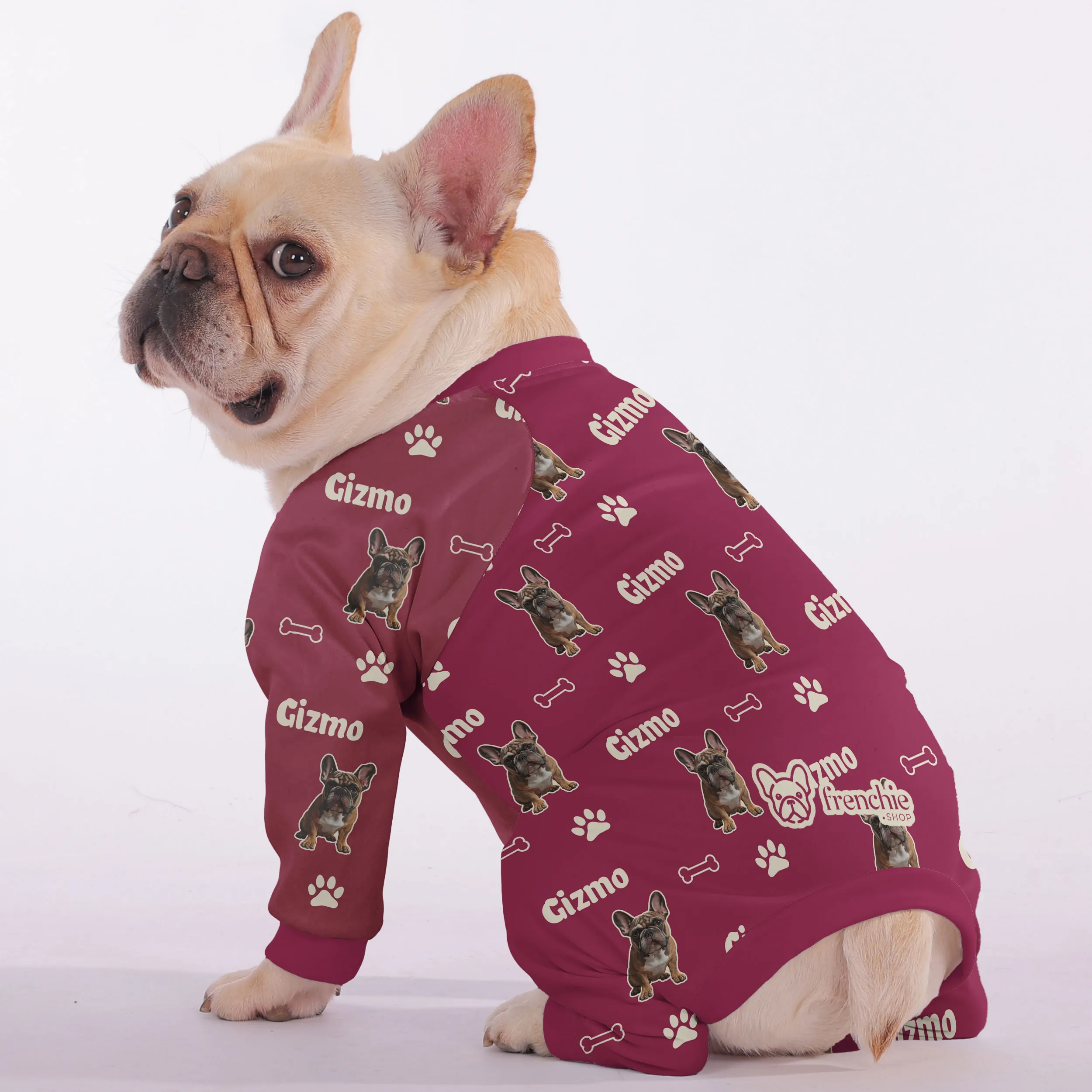 Rosie - Personalized French Bulldog Pajamas with Your Frenchie’s Name & Picture – Ultra-Soft, Cozy, and Adorably Unique