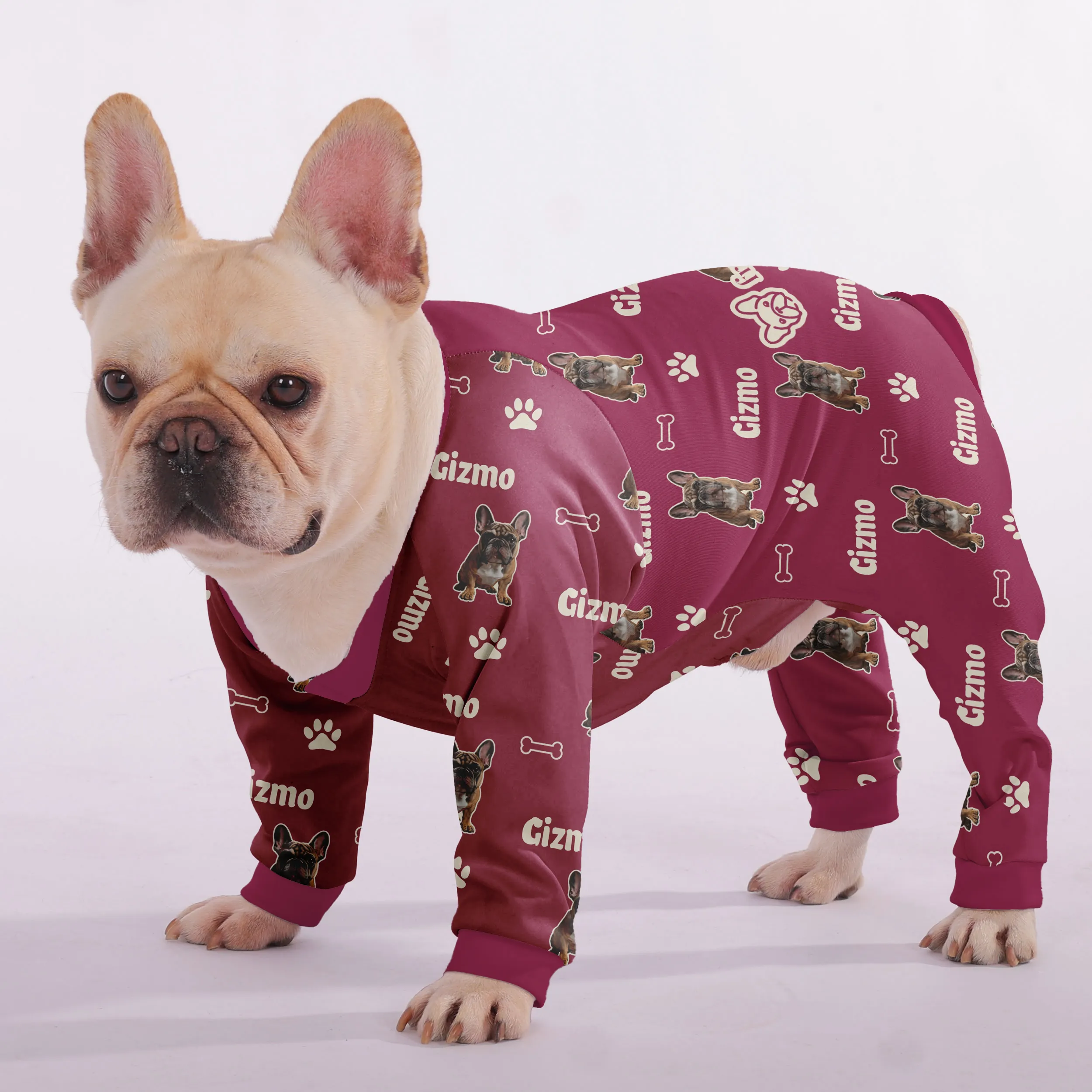 Rosie - Personalized French Bulldog Pajamas with Your Frenchie’s Name & Picture – Ultra-Soft, Cozy, and Adorably Unique