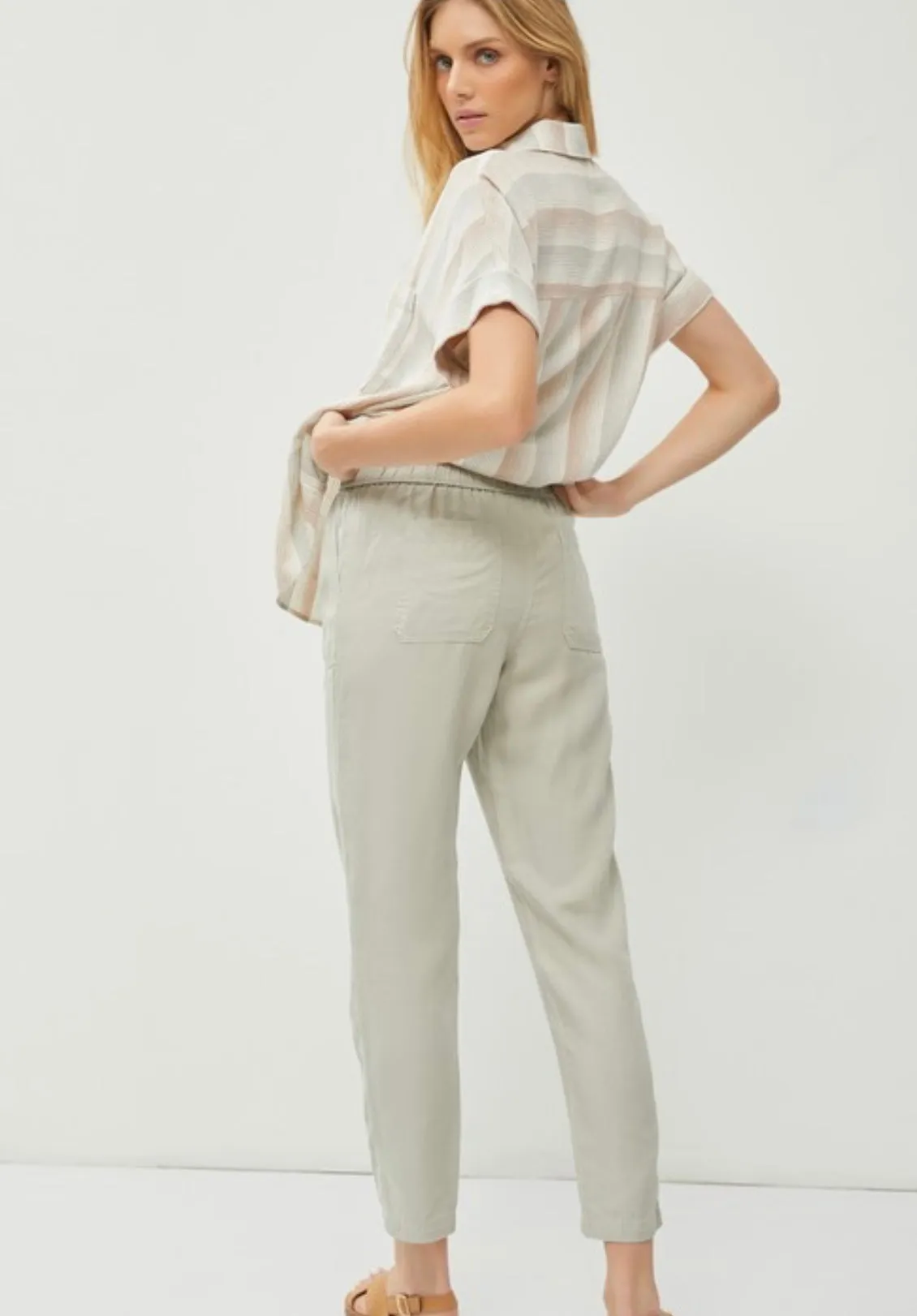 Sage tencel pant