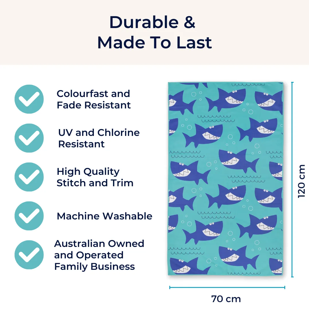 Shark Kids Beach Towel
