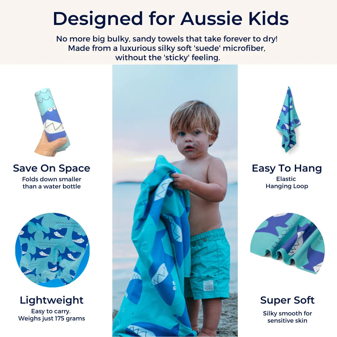 Shark Kids Beach Towel