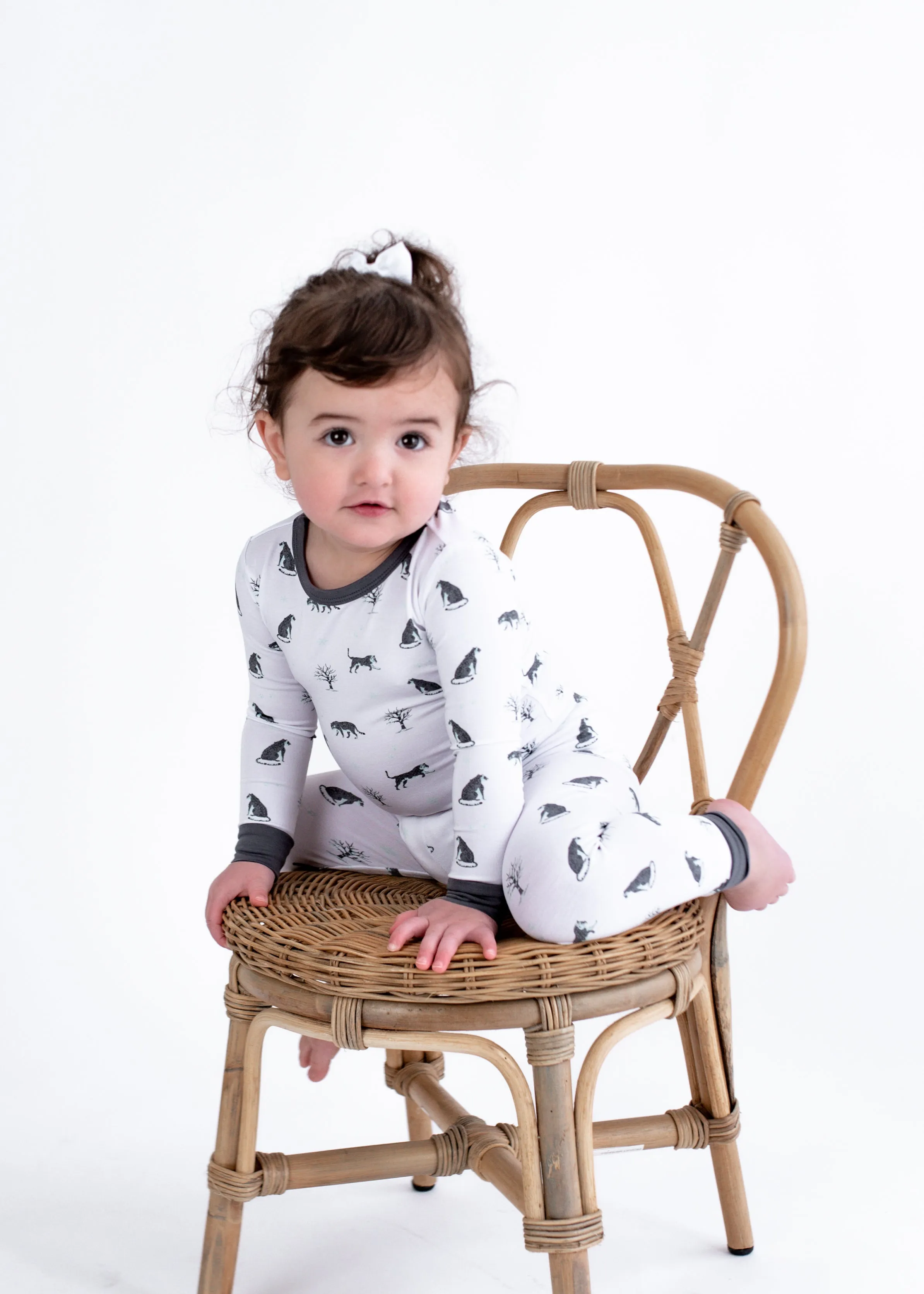 Snow Leopard | Long Sleeve Pajamas