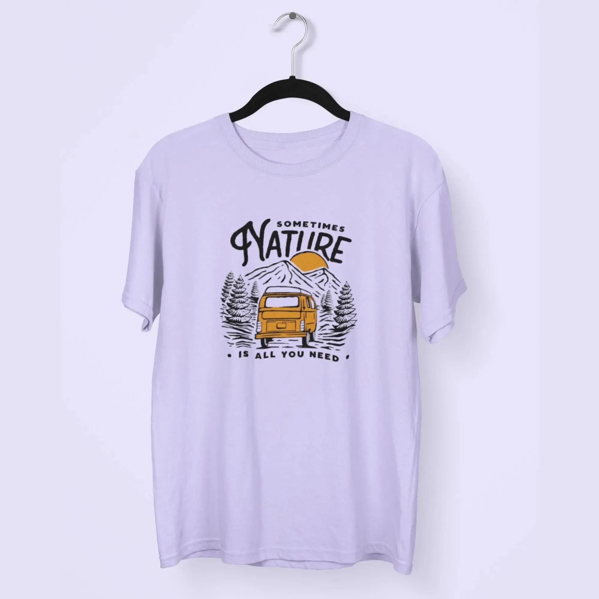 Some Times Nature Round Neck Half Sleeve Classic T-Shirt