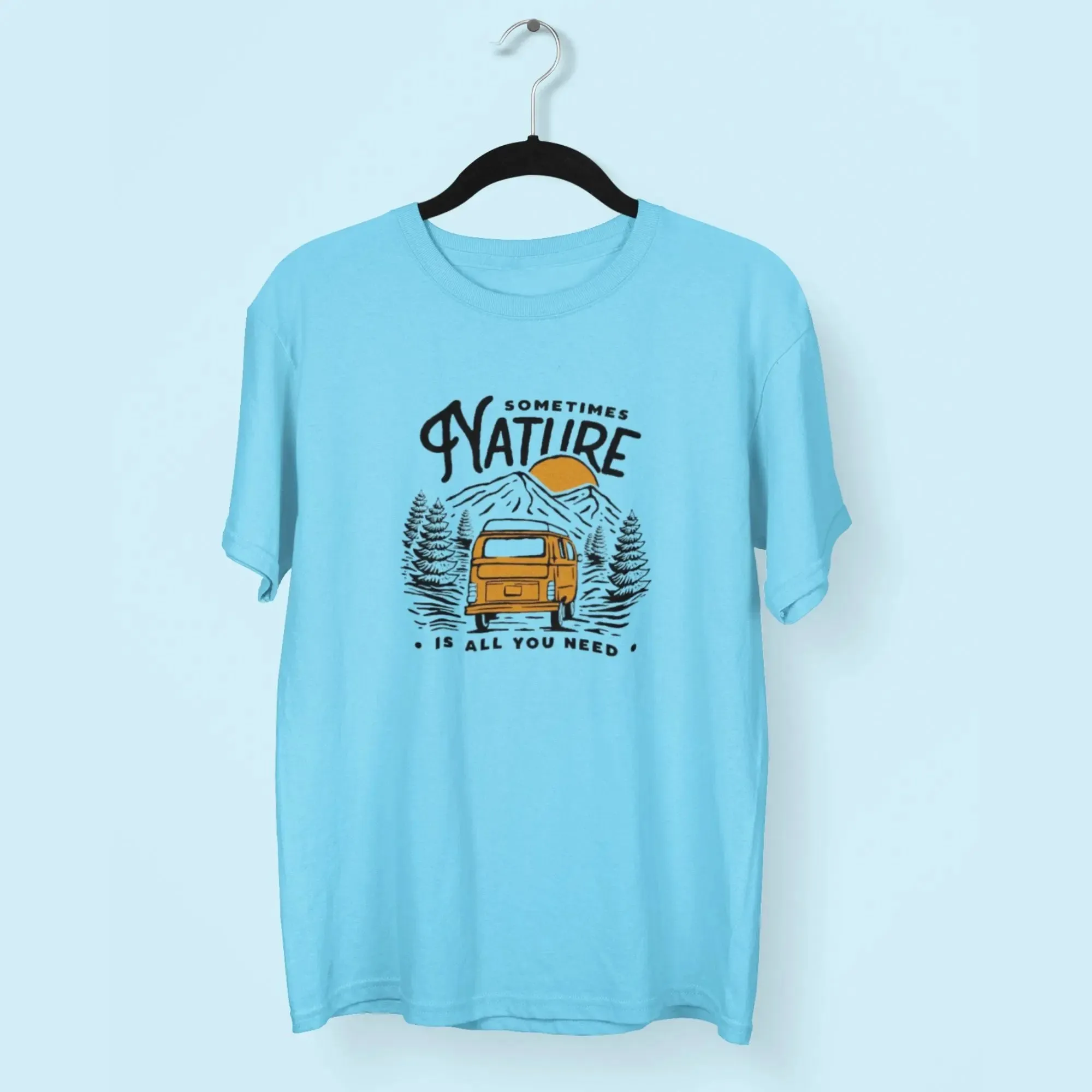 Some Times Nature Round Neck Half Sleeve Classic T-Shirt
