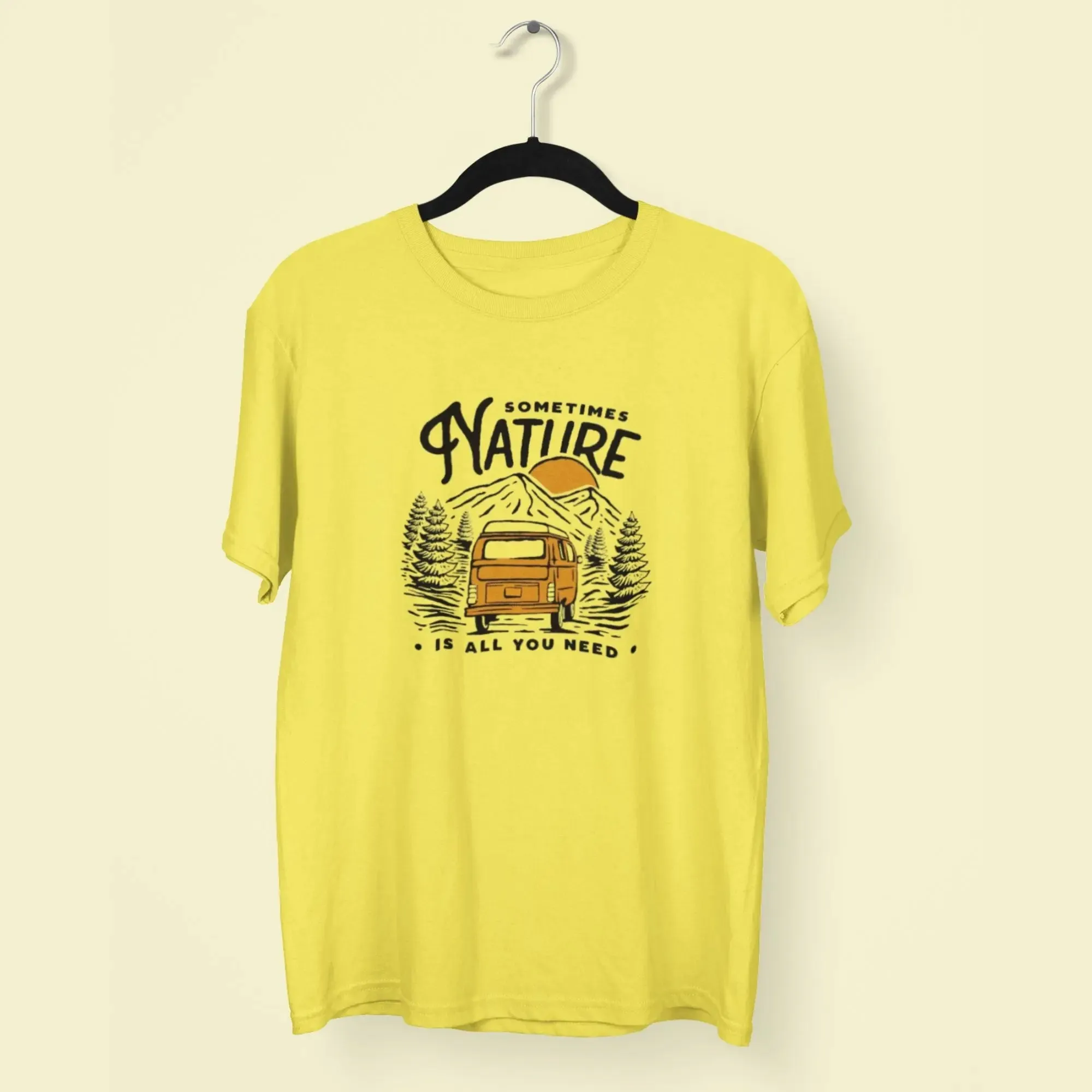 Some Times Nature Round Neck Half Sleeve Classic T-Shirt