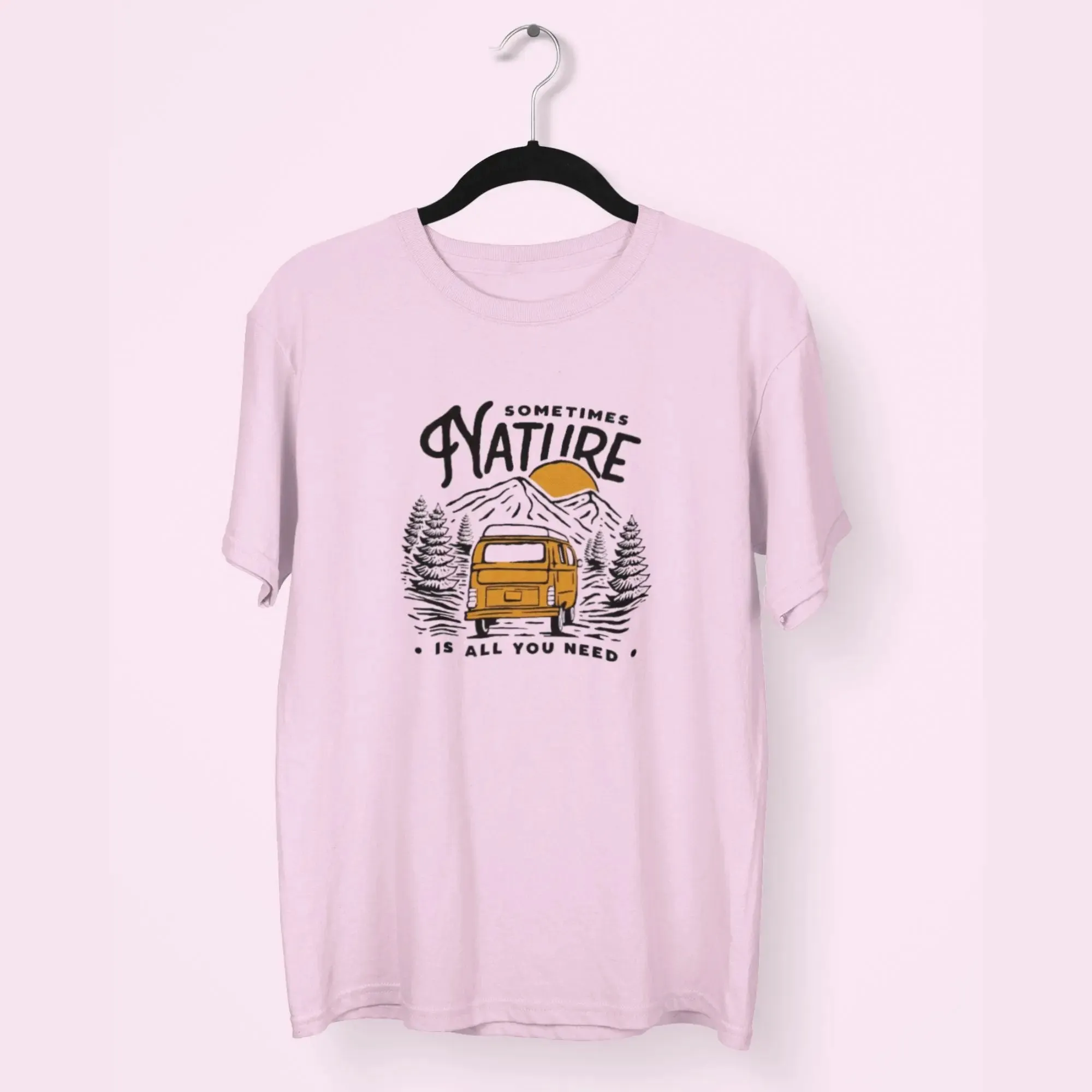 Some Times Nature Round Neck Half Sleeve Classic T-Shirt