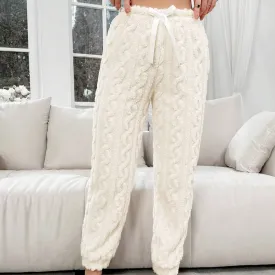Tie Front Flannelette Lounge Pants