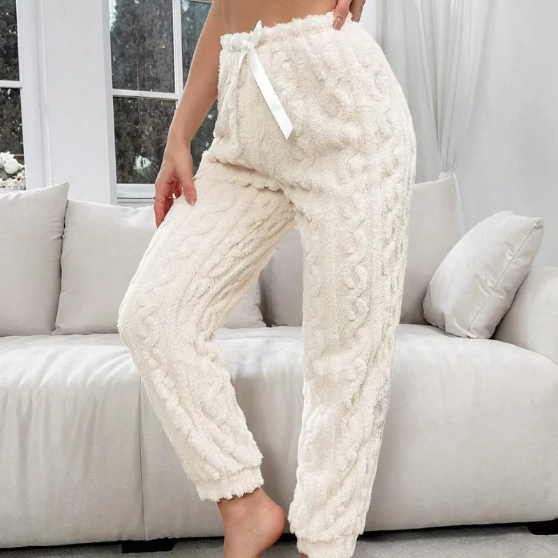 Tie Front Flannelette Lounge Pants
