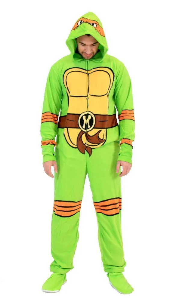TMNT Michelangelo Green Union Suit