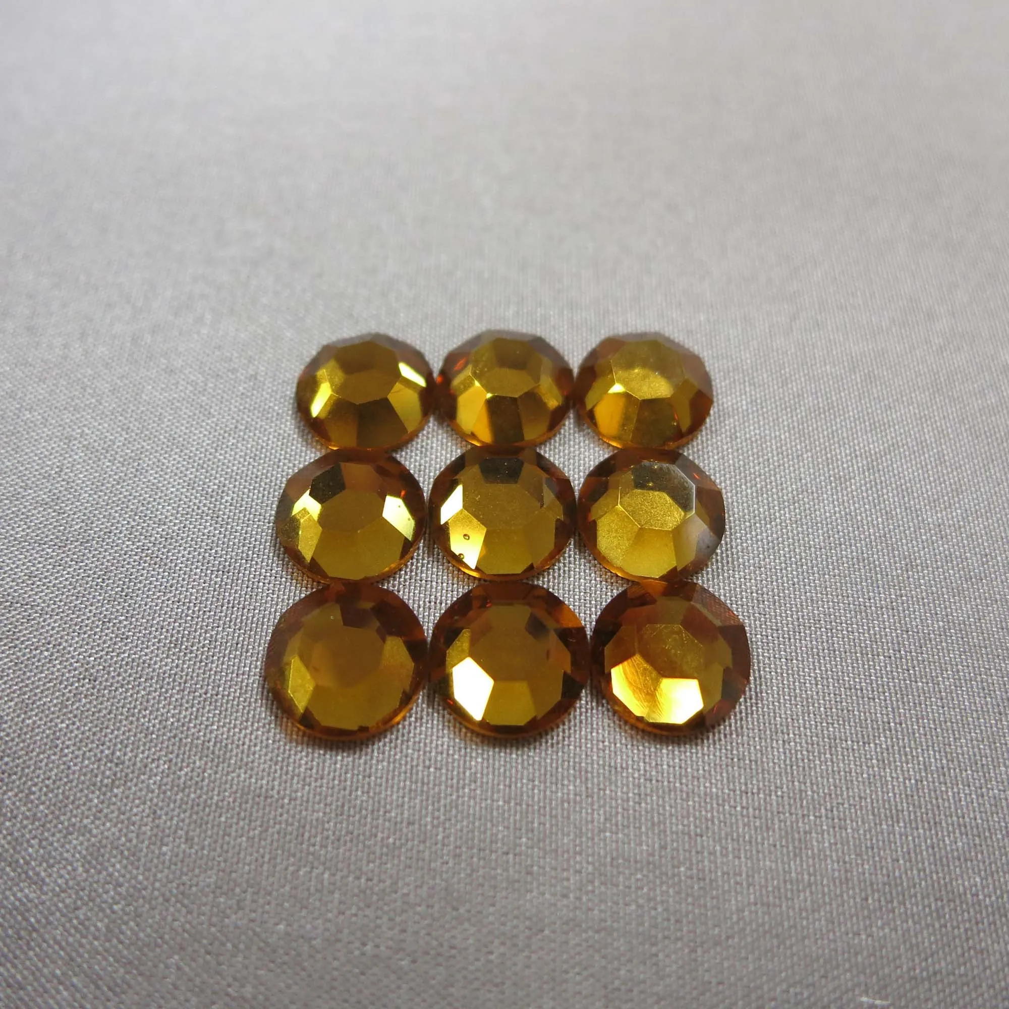 Topaz Yellow Swarovski Elements Stones 7MM