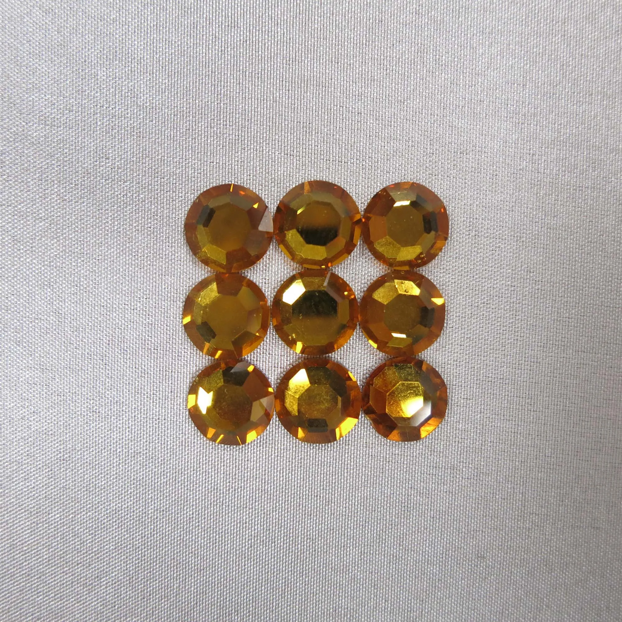 Topaz Yellow Swarovski Elements Stones 7MM