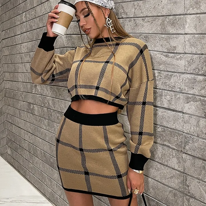 Try To Stay Skirt Set