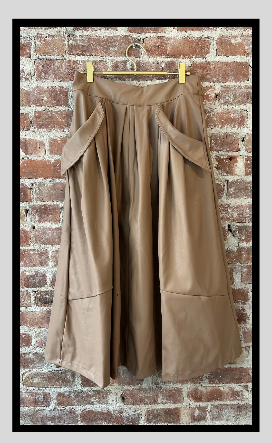 Vegan Leather Skirt