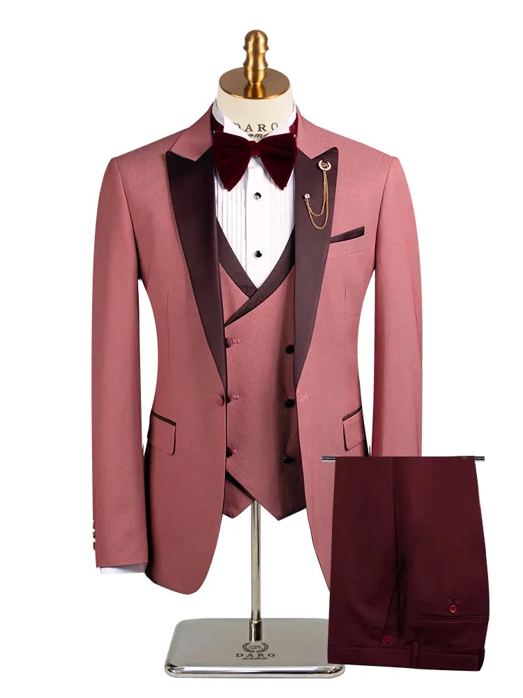 Wave Point Three Pieces Bespoke Suits