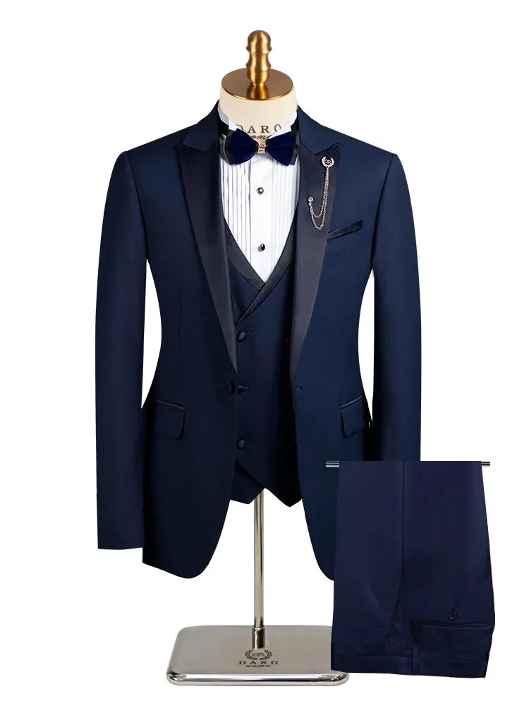 Wave Point Three Pieces Bespoke Suits