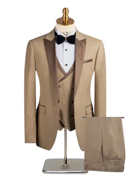 Wave Point Three Pieces Bespoke Suits