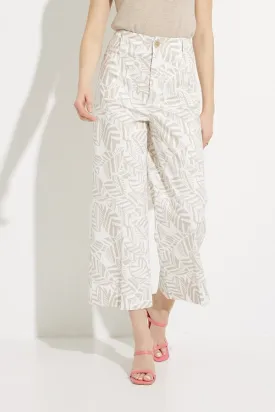Women's Joseph Ribkoff | Palm Print Wide Leg Pants | Moonstone